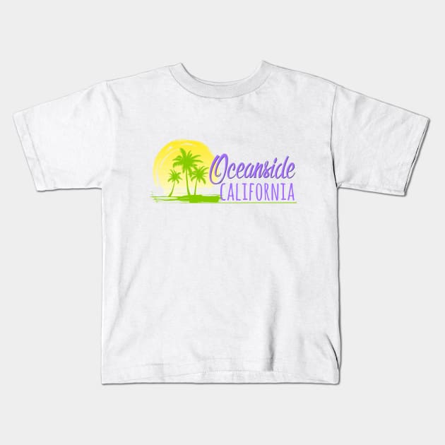 Life's a Beach: Oceanside, California Kids T-Shirt by Naves